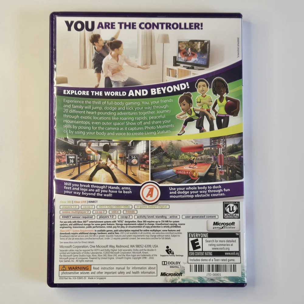 Kinect Adventures Xbox 360 Game Rated E Complete In Box